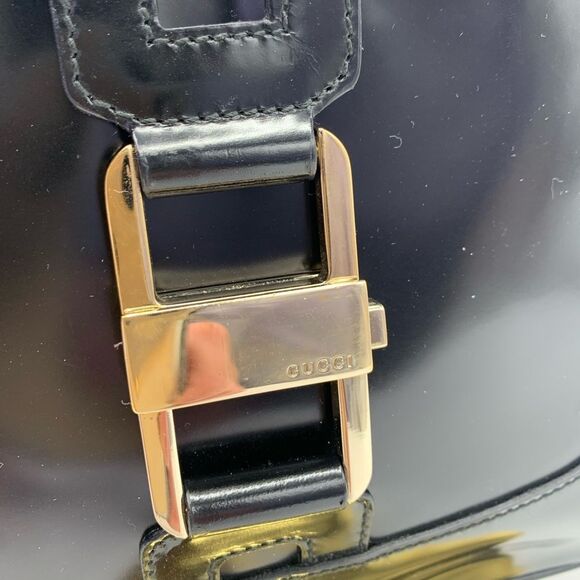 Auth Vtg GUCCI Black Patent Leather Jackie Bag - Picture 4 of 15